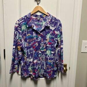 Habitat breezy cotton shirt, loose fitting. Size L